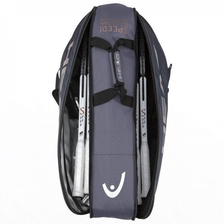 Head Djokovic Combi 6R Anthracite / Black